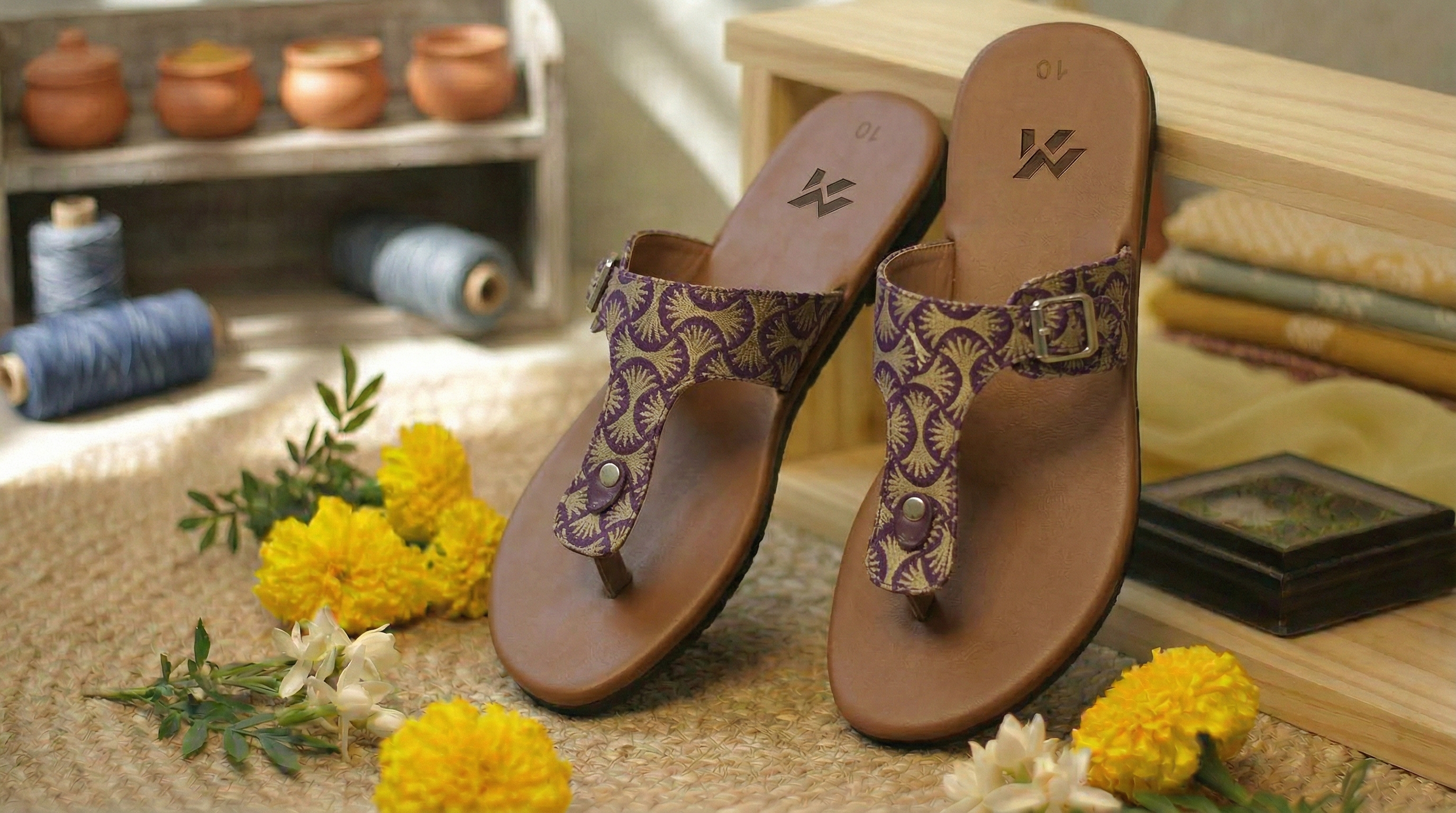 Golden Jamdani festive